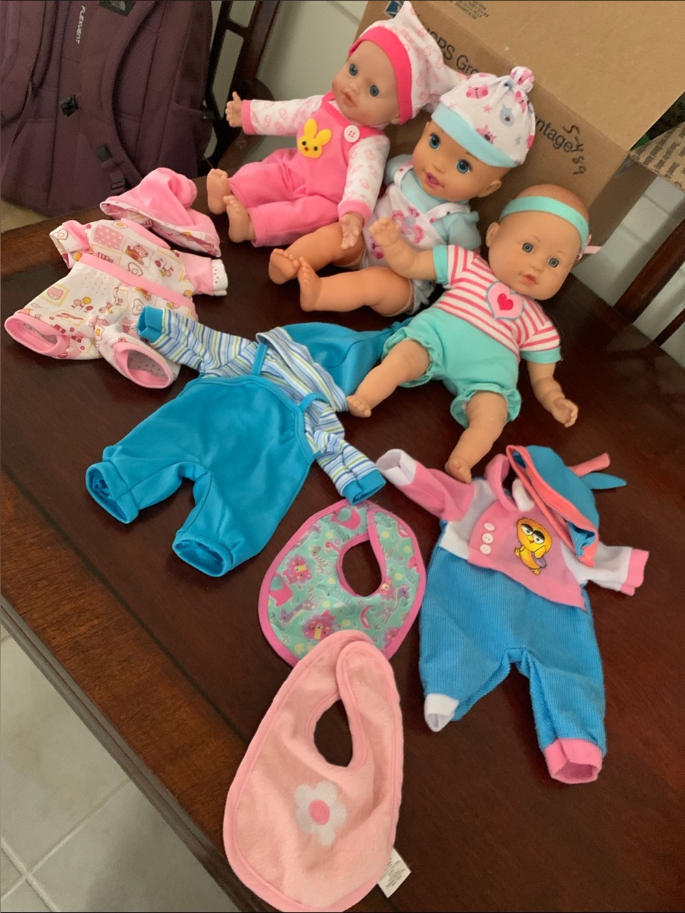 Bundle (3) Baby Dolls + Multiple Outfits - EUC!